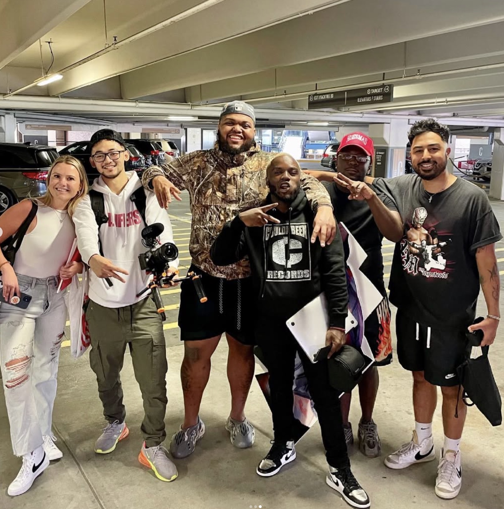 Production crew with Druski